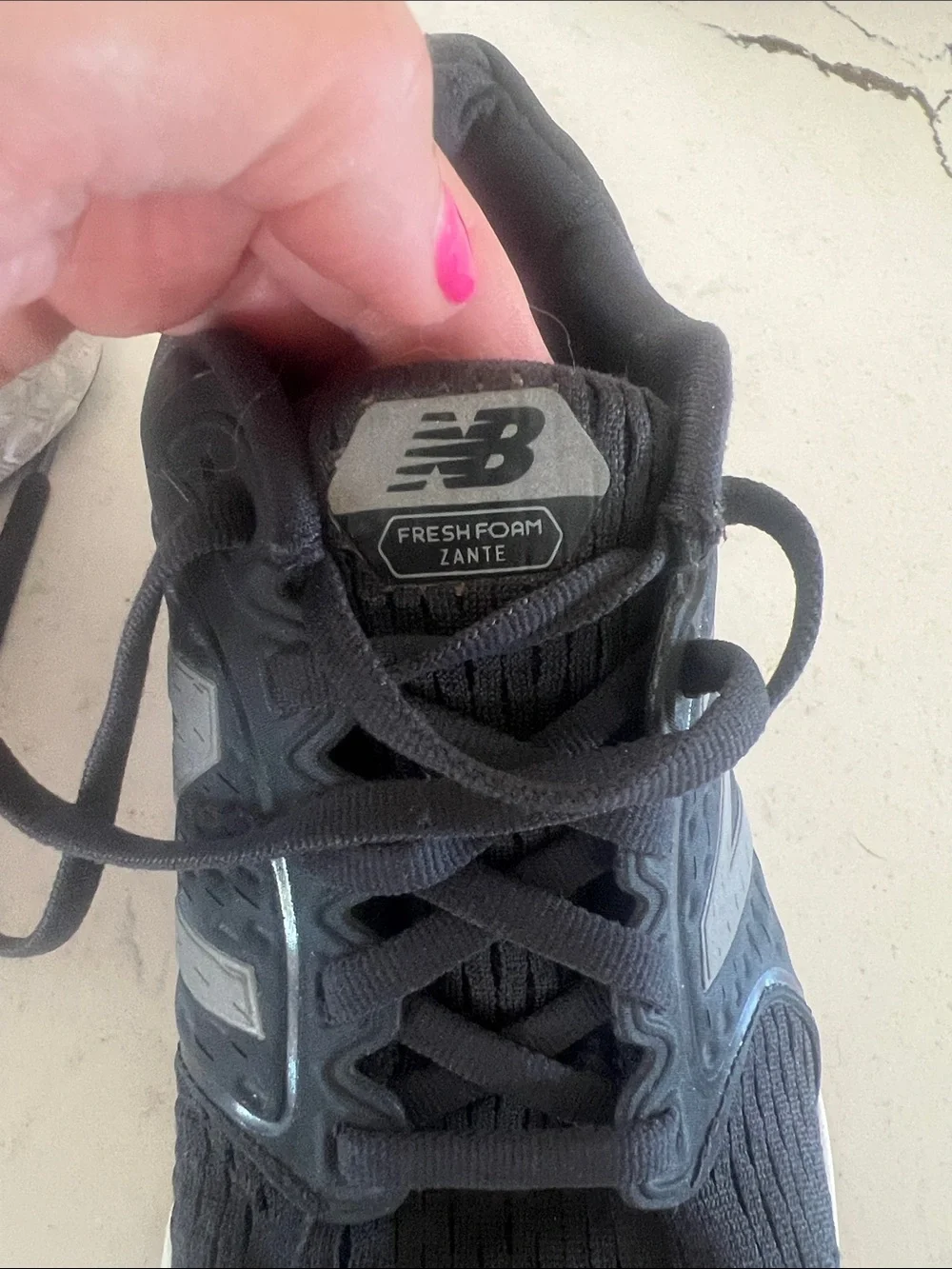 New Balance Black & White Fresh Foam Running Shoes size 8. So comfortable